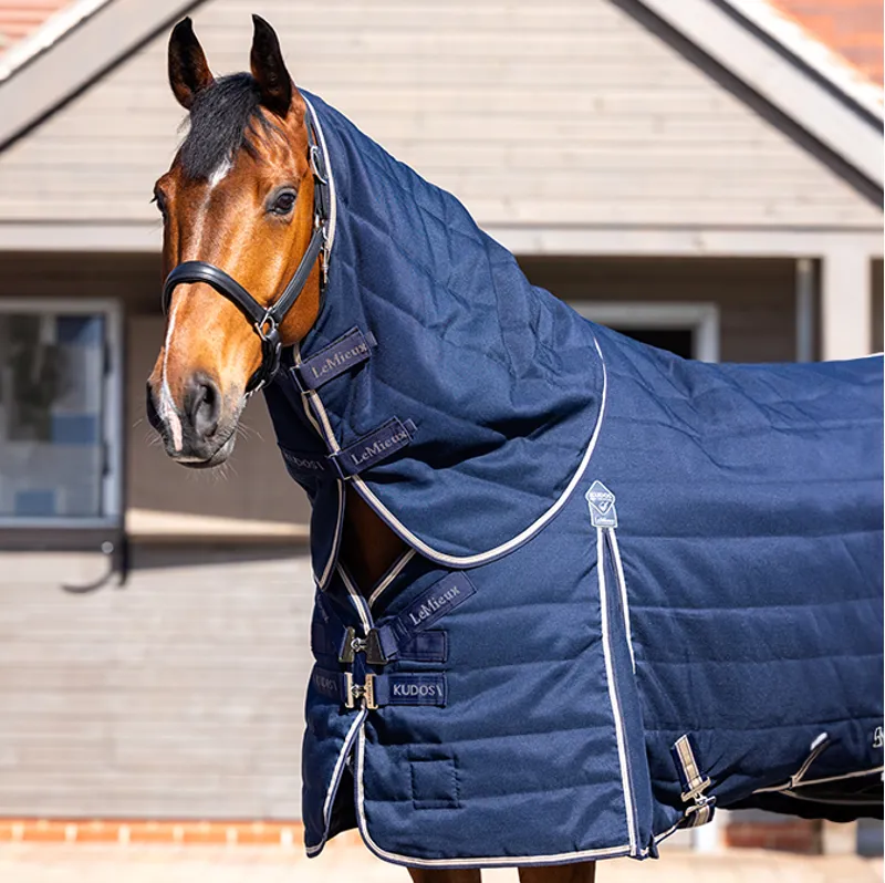 LeMieux Kudos Stable Neck Cover 100g - Navy-1