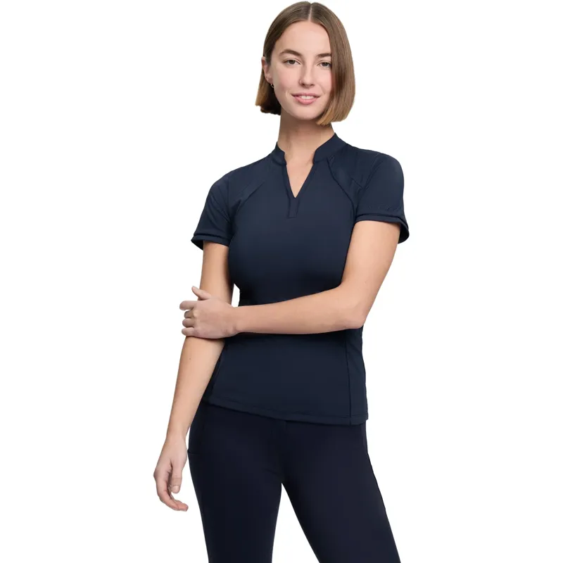 LeMieux Lisa Mesh Womens Short Sleeve Base Layer - Navy