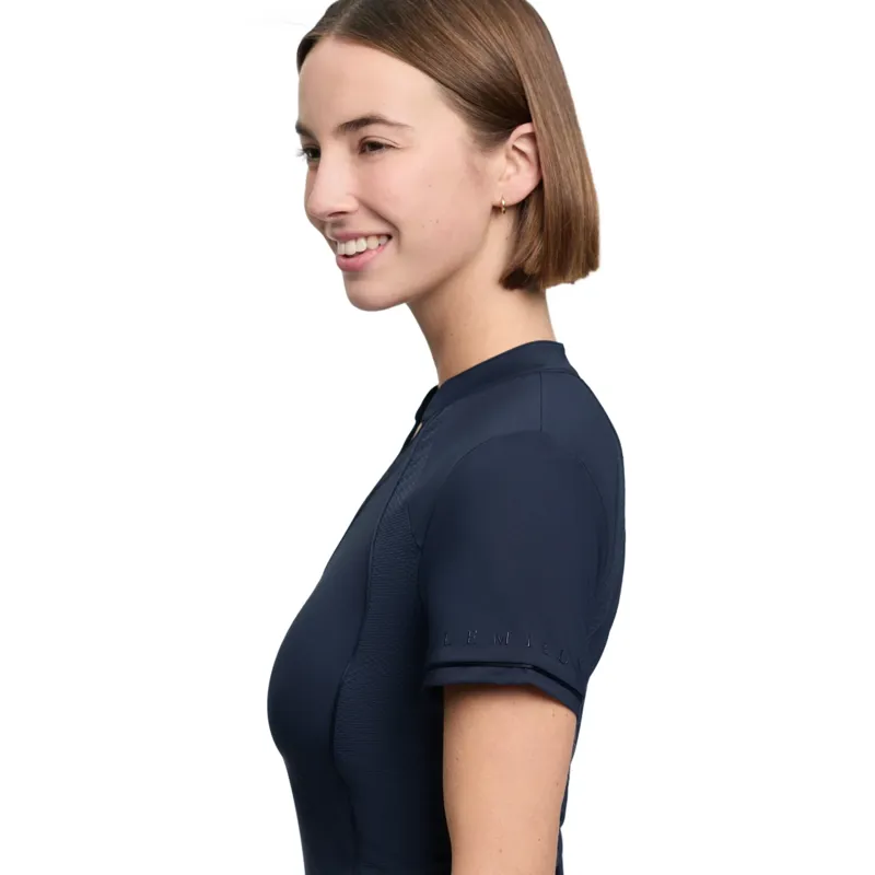 LeMieux Lisa Mesh Womens Short Sleeve Base Layer - Navy-3