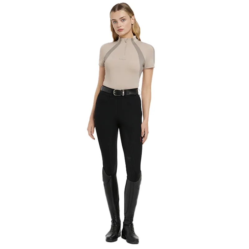 LeMieux Maria Mesh Ladies Short Sleeve Base Layer - Almond-8