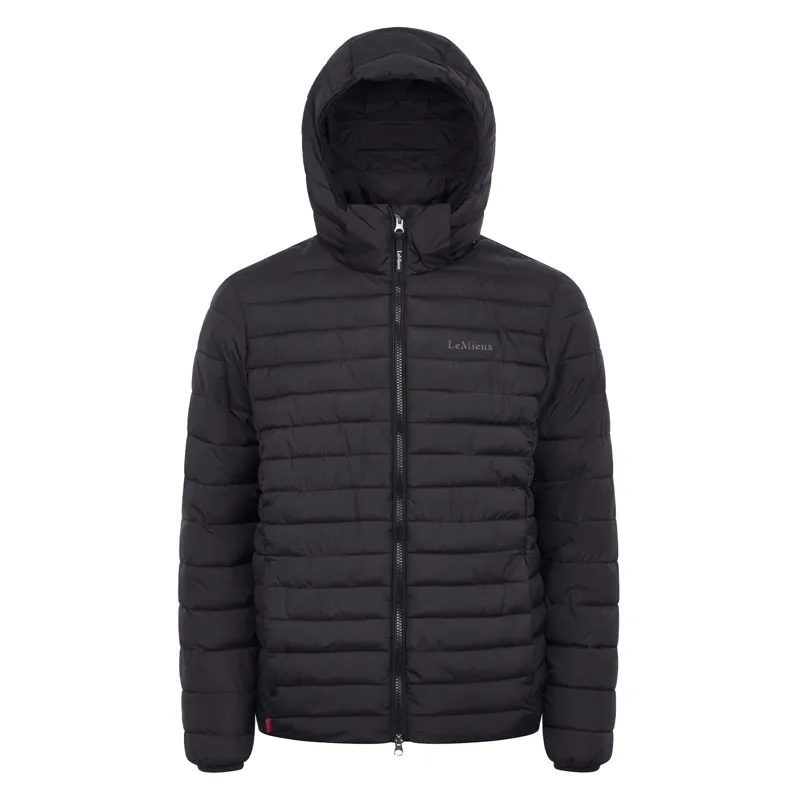 LeMieux Mens Hooded Puffer Jacket - Black-4
