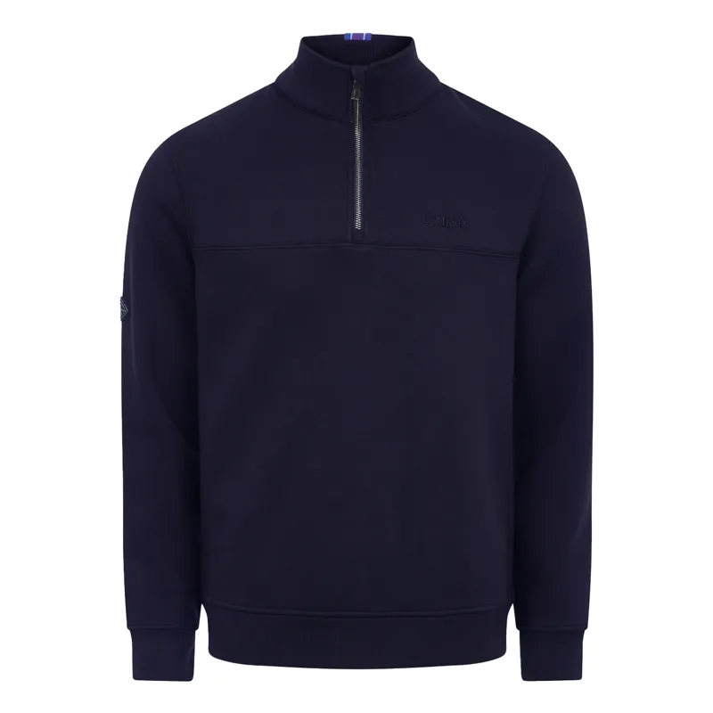 LeMieux Mens 1/4 Zip Neck Sweatshirt - Navy-2