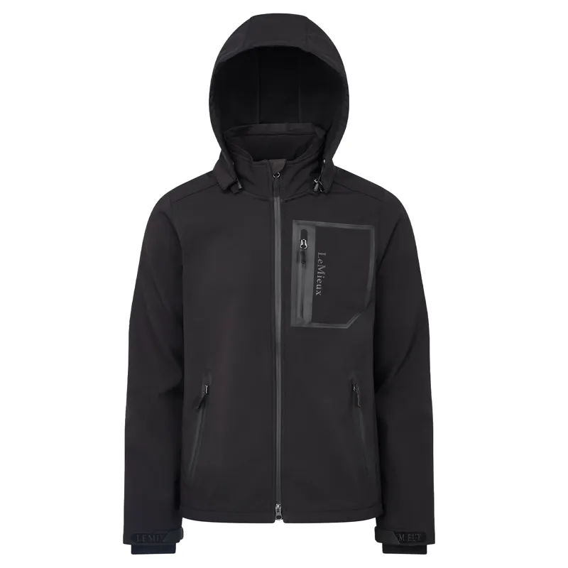 LeMieux Mens Water-Resistant Softshell Jacket - Black-6