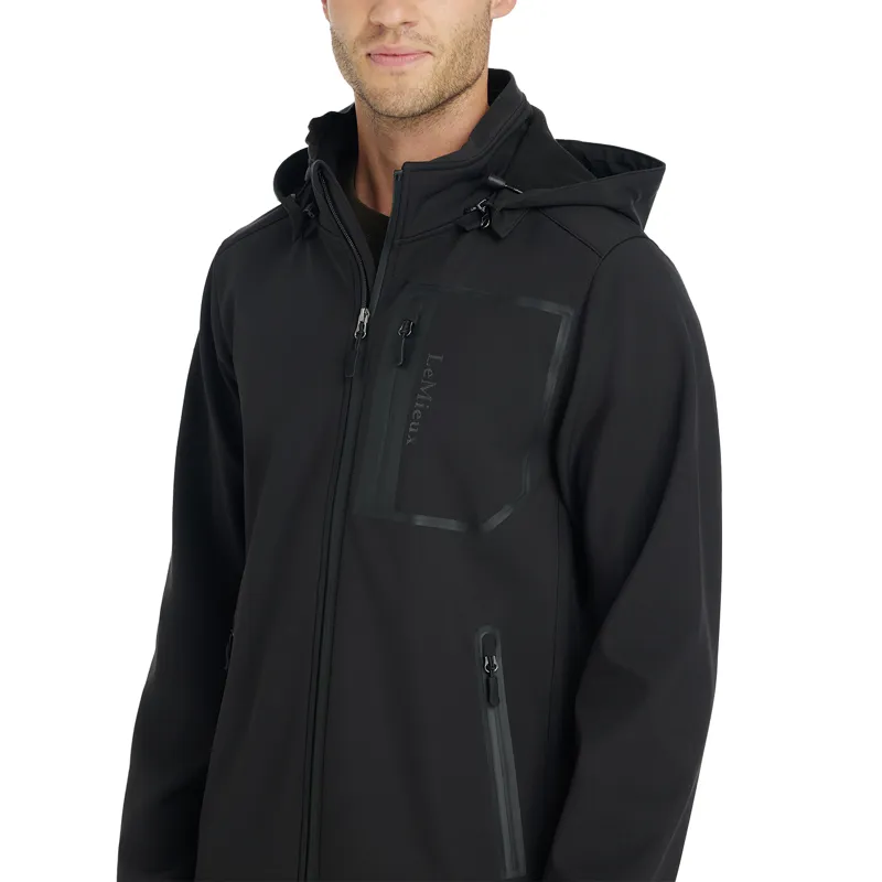 LeMieux Mens Water-Resistant Softshell Jacket - Black-1