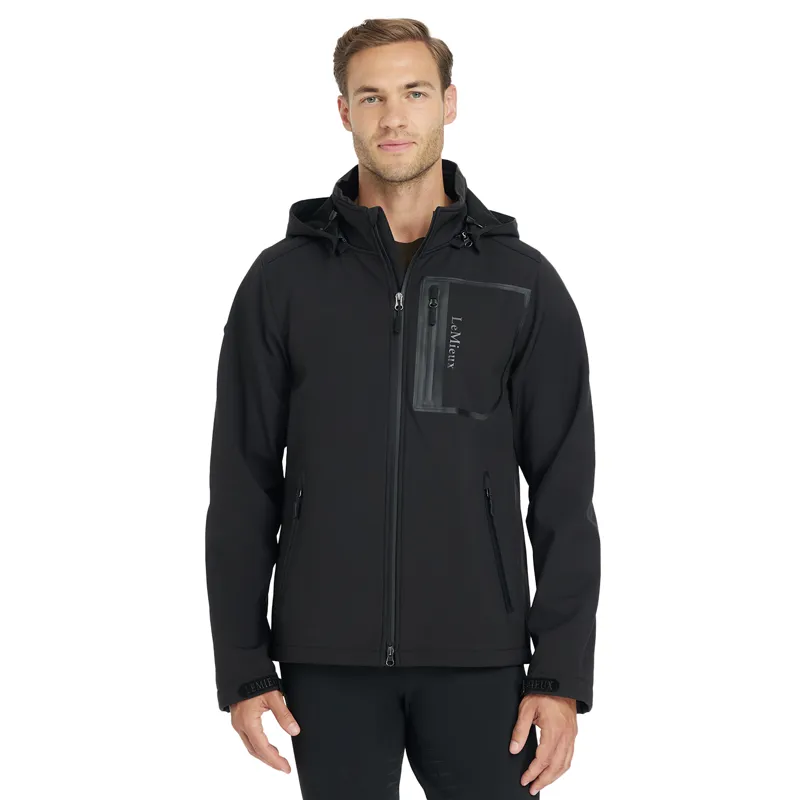 LeMieux Mens Water-Resistant Softshell Jacket - Black