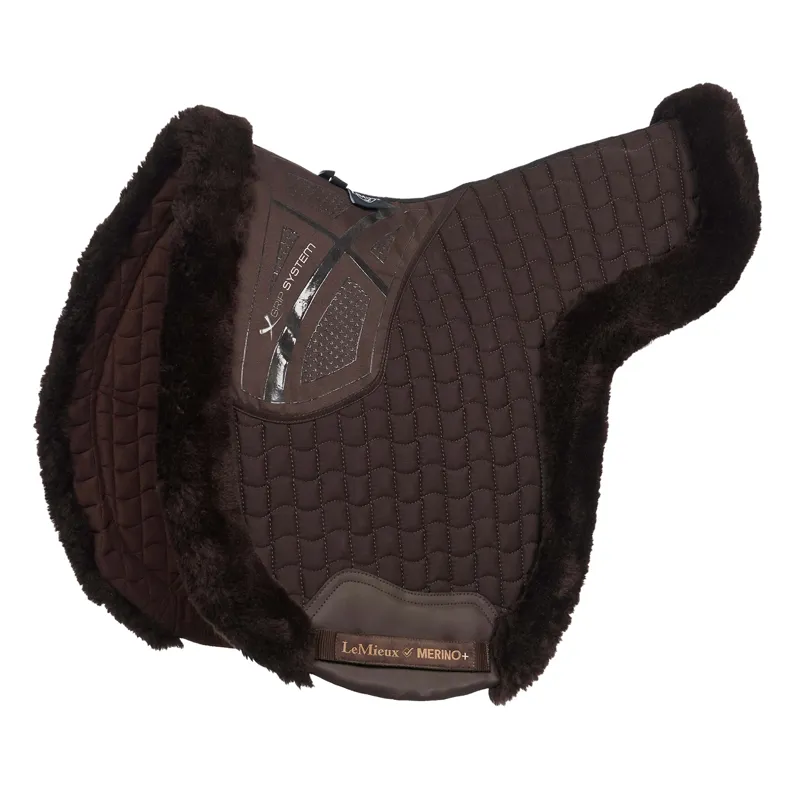 LeMieux Merino+ Hunter Saddle Pad - Brown/Brown
