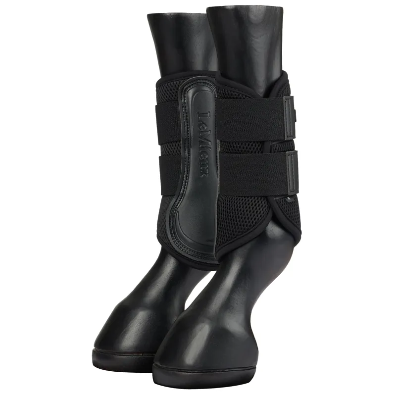 LeMieux Mesh Brushing Boots - Black-2
