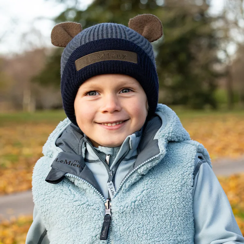 LeMieux Mini Bear Beanie - Petrol-1