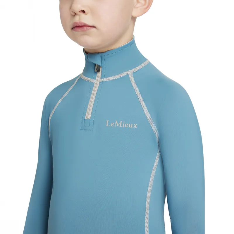 LeMieux Mini Classique Junior Base Layer - Ice Blue-2