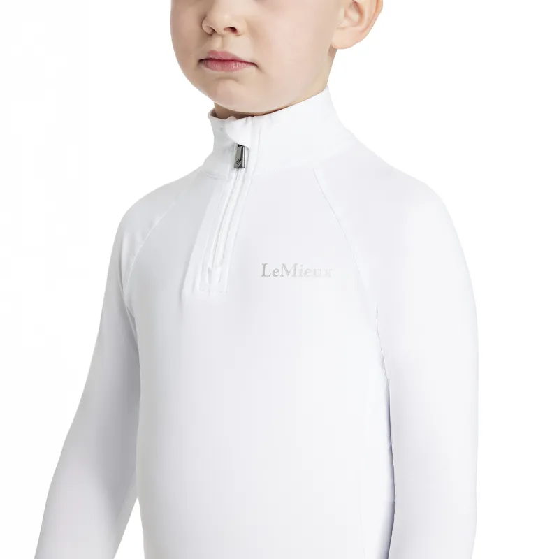 LeMieux Mini Classique Junior Base Layer - White-2