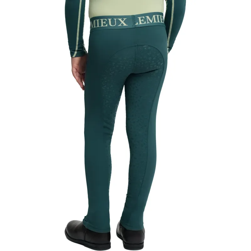 LeMieux Mini Junior Pull On Full Grip Riding Tights - Jungle-2