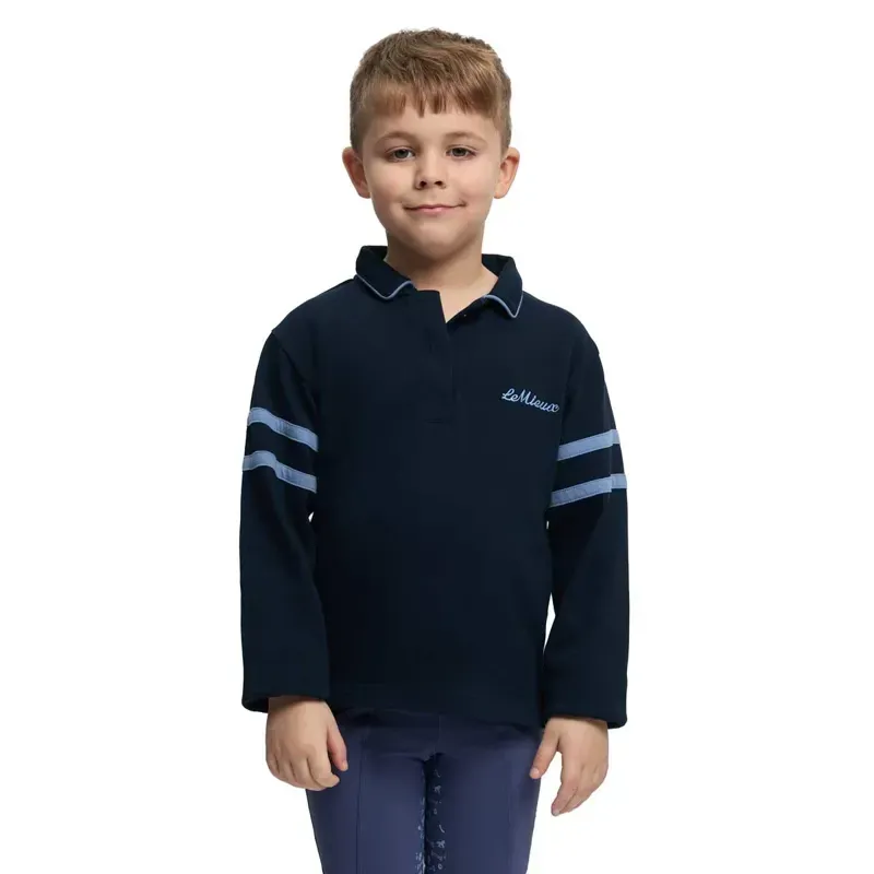 LeMieux Mini Robbie Junior Rugby Shirt - Navy