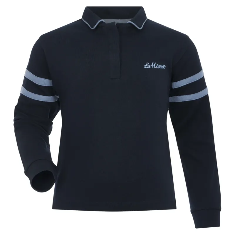 LeMieux Mini Robbie Junior Rugby Shirt - Navy-3