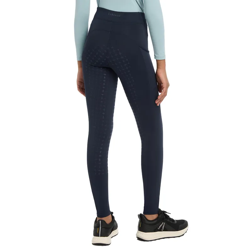 LeMieux Young Rider Orla Full Grip Junior Riding Tights - Navy-1