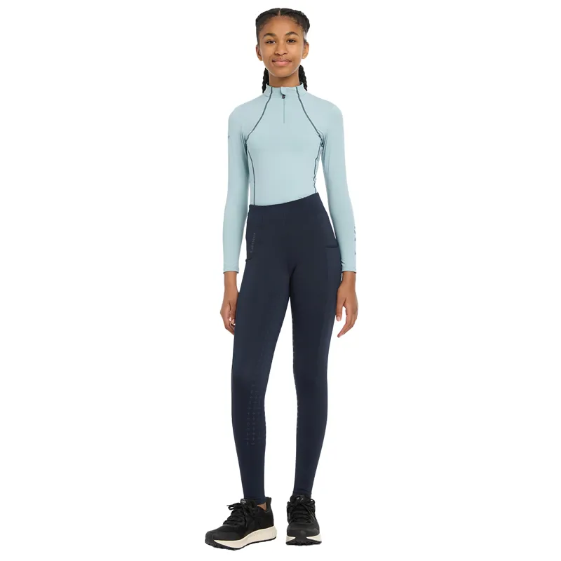 LeMieux Young Rider Orla Full Grip Junior Riding Tights - Navy-2