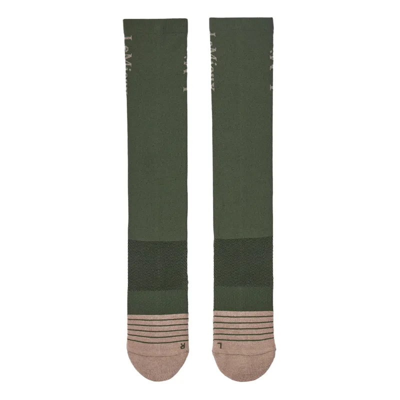 LeMieux Performance Tall Riding Socks - Rosemary-1