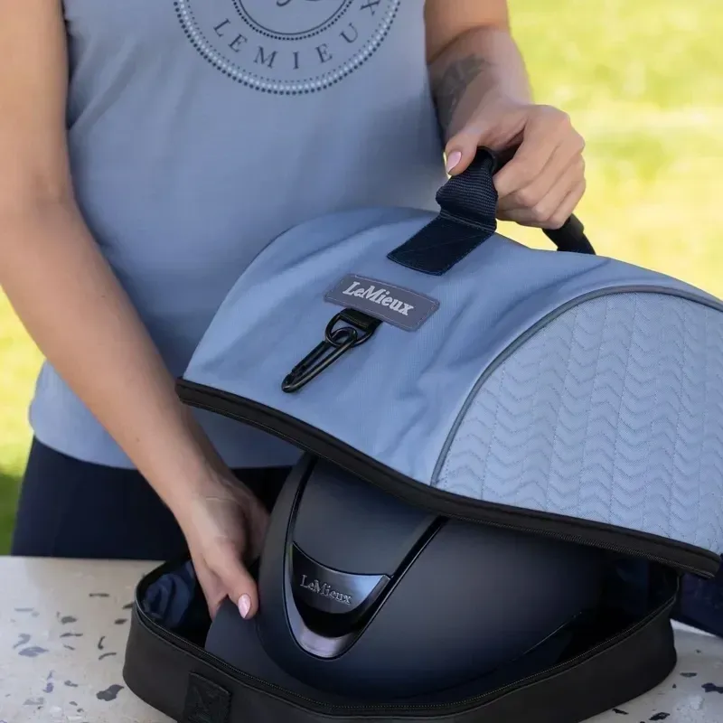 LeMieux Riding Hat Box - Powder Blue-2