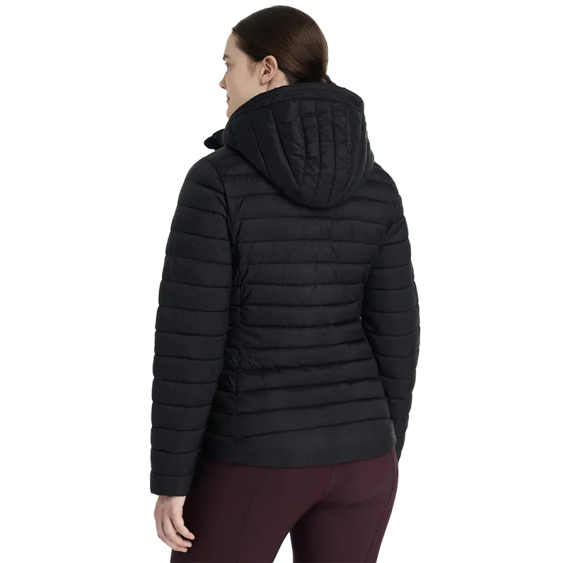 LeMieux Rose Womens Hooded Puffer Jacket - Navy-1