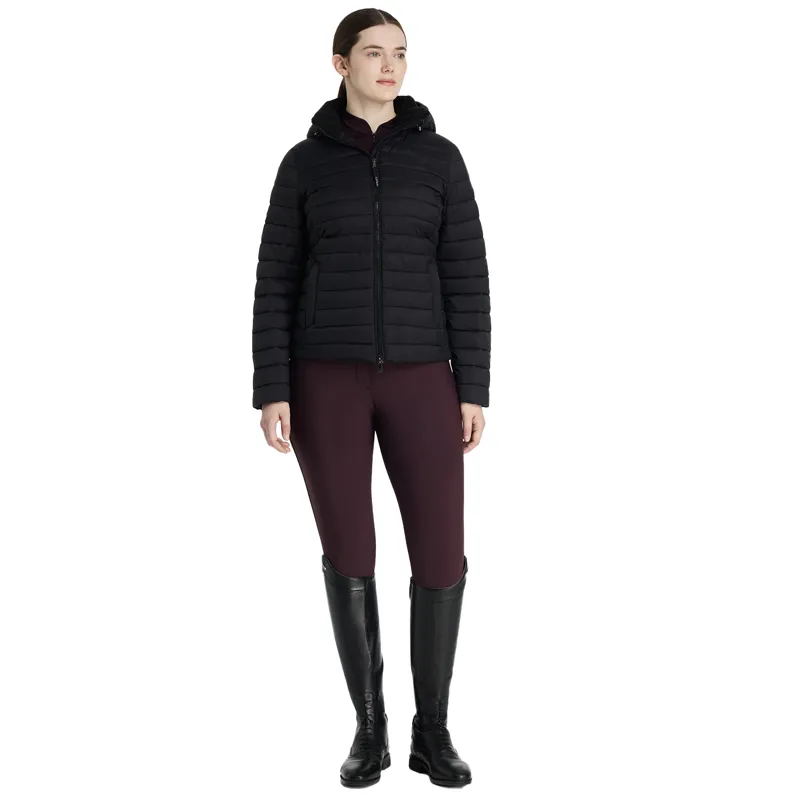 LeMieux Rose Womens Hooded Puffer Jacket - Black-2