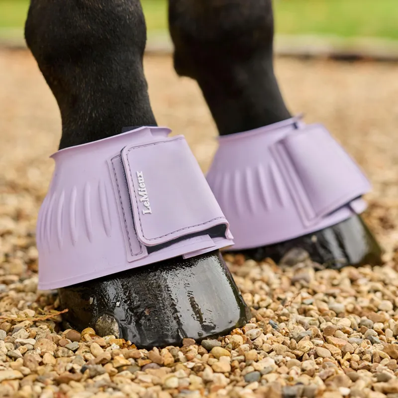 LeMieux Rubber Overreach Boots - Lilac-1
