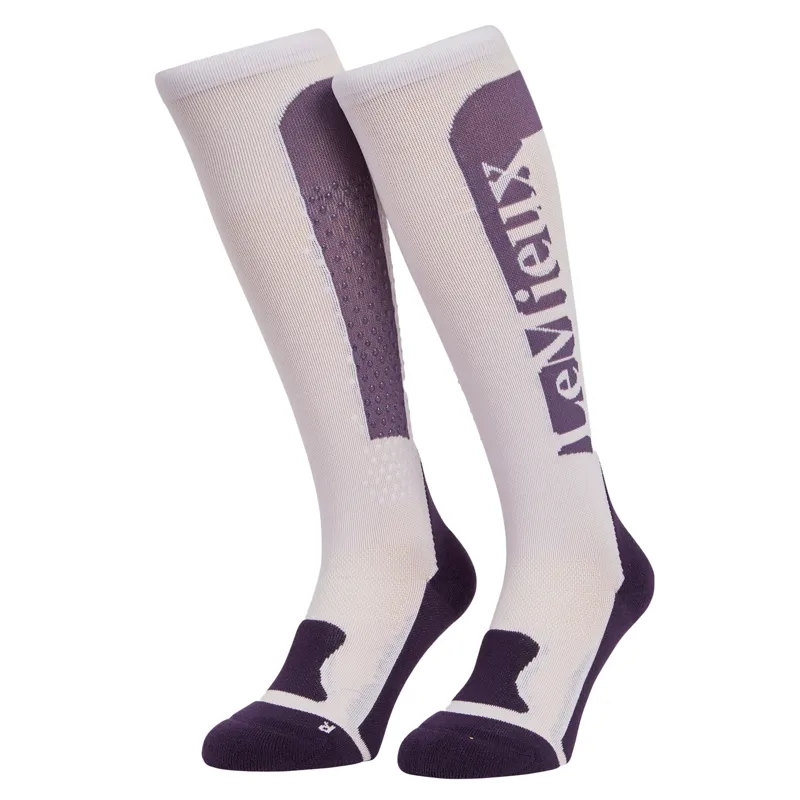LeMieux Silicone Performance Adults Tall Riding Socks - Lilac