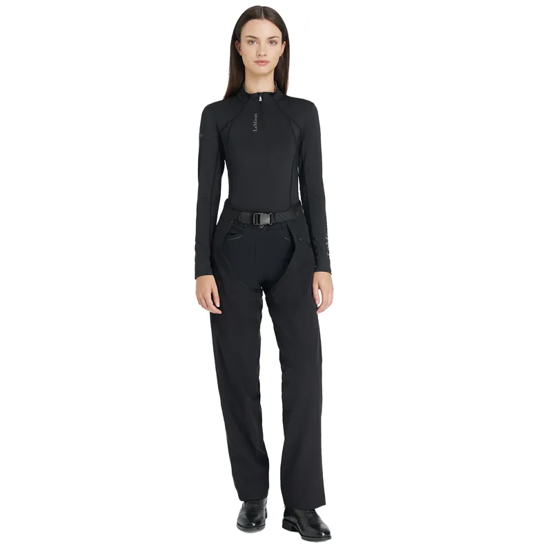 LeMieux Stormwear Adult Waterproof Chaps - Black-1