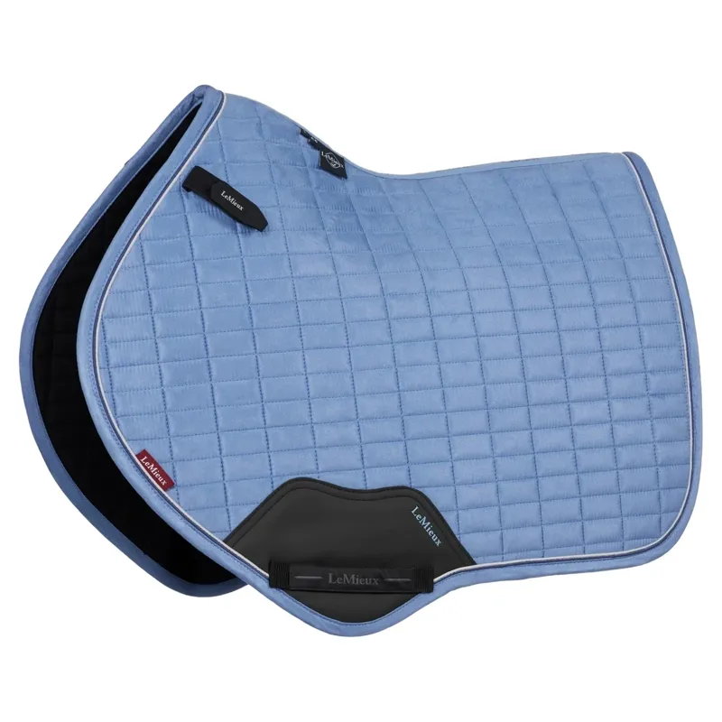 LeMieux Suede Close Contact Saddlecloth - Powder Blue