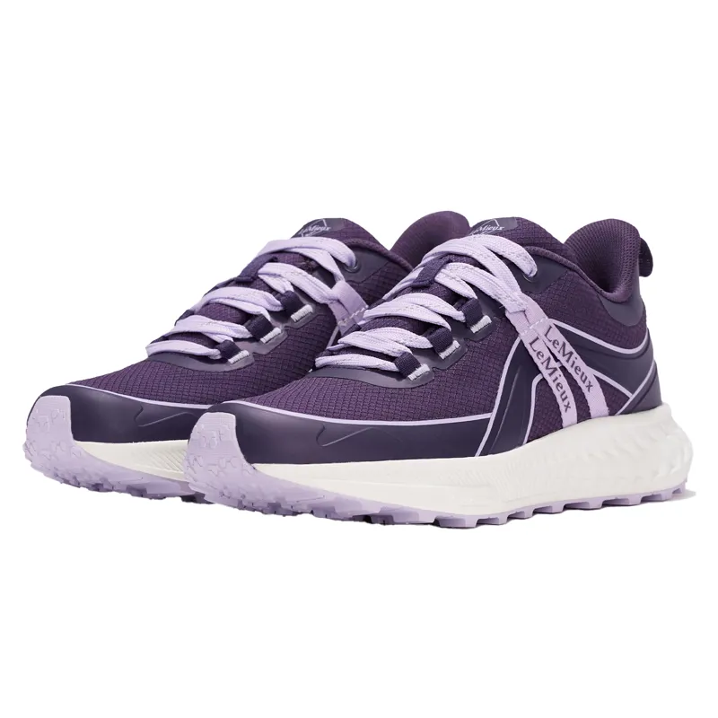 LeMieux Trax Viva Junior Waterproof Trainers - Juniper/Lilac-1