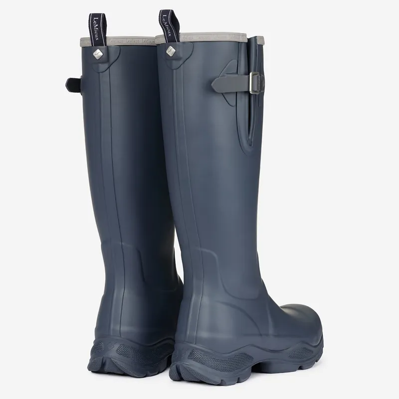 LeMieux Ultra Stride Womens Neoprene Lined Wellies - Navy-2