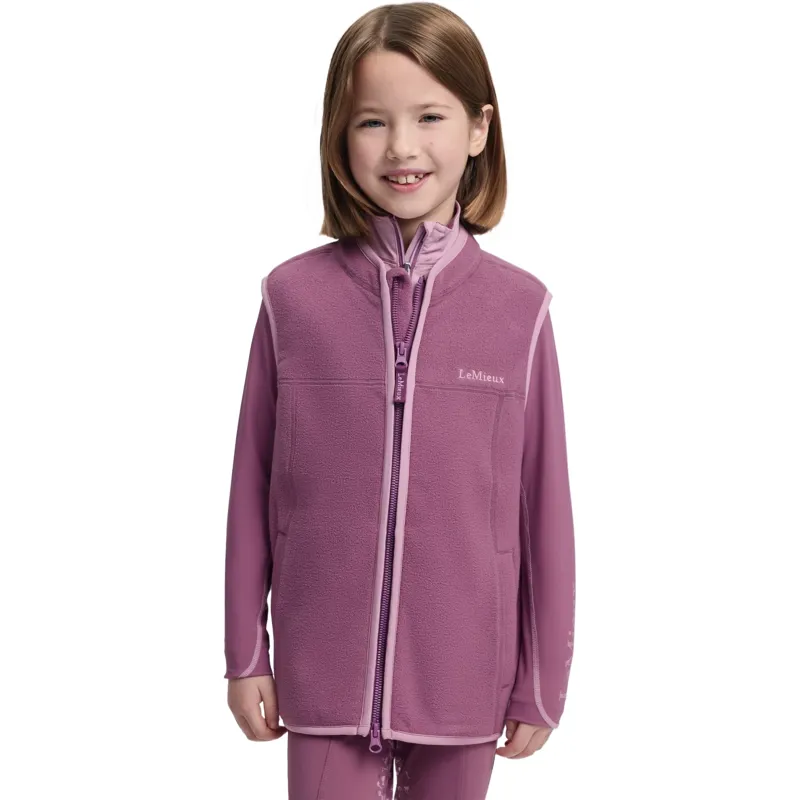 LeMieux Young Rider Bobbi Fleece Gilet - Mallow
