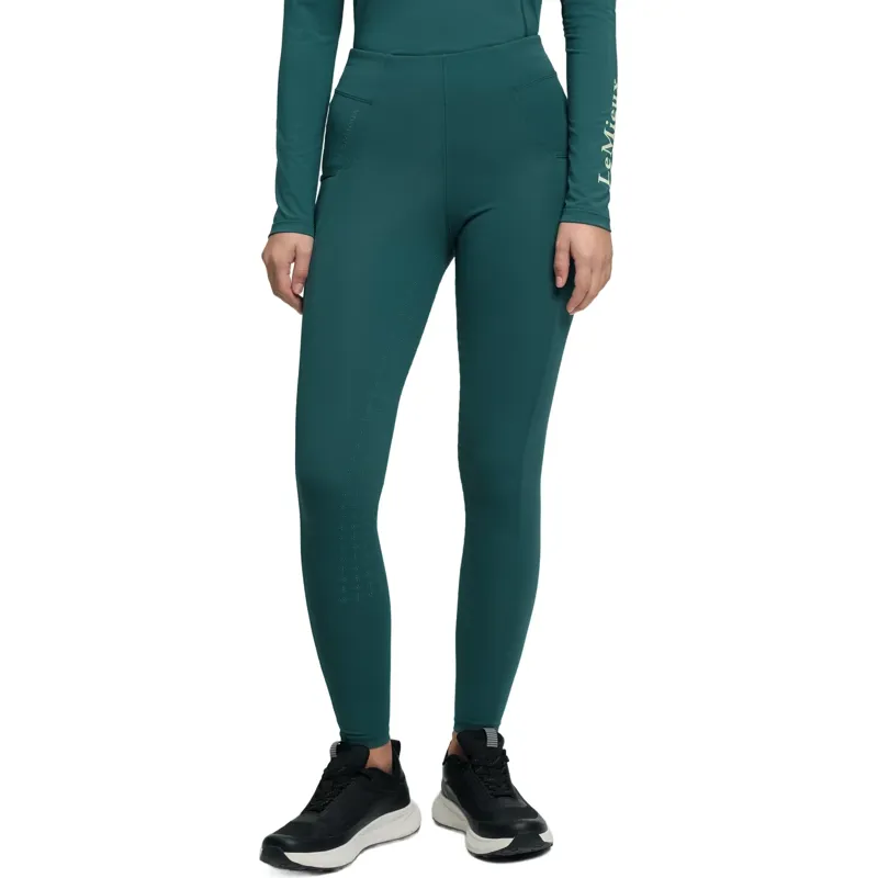 LeMieux Young Rider Orla Full Grip Riding Tights - Jungle