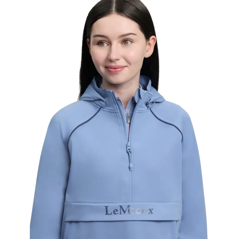 LeMieux Young Rider Paige 1/4 Zip Waterproof Jacket - Powder Blue-2