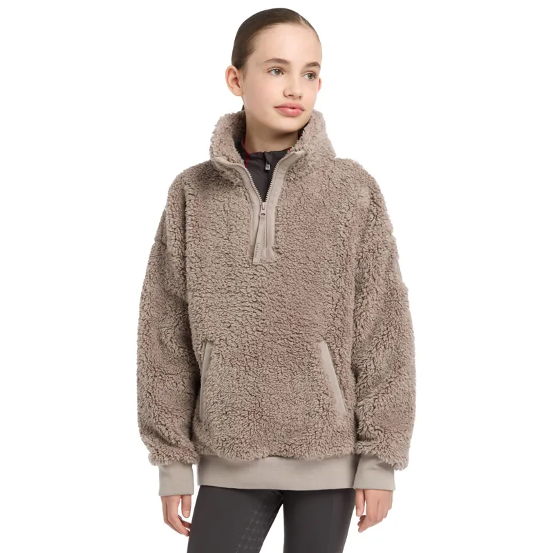LeMieux Young Rider Tia Junior Teddy Fleece Jumper - Ash