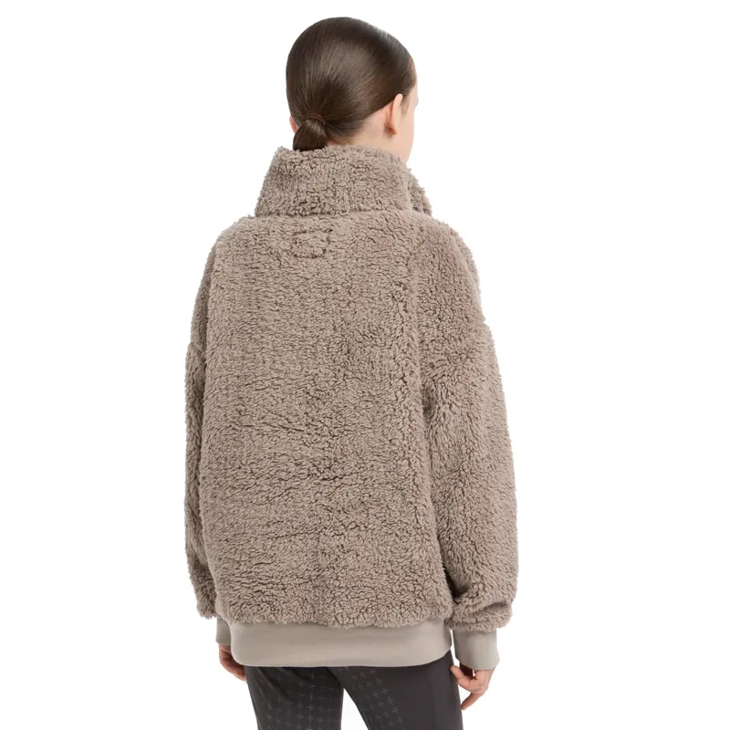 LeMieux Young Rider Tia Junior Teddy Fleece Jumper - Ash-1
