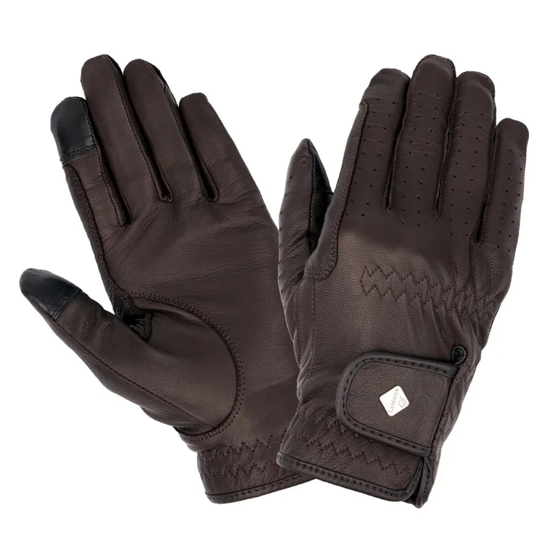 LeMieux Classic Leather Riding Gloves - Brown