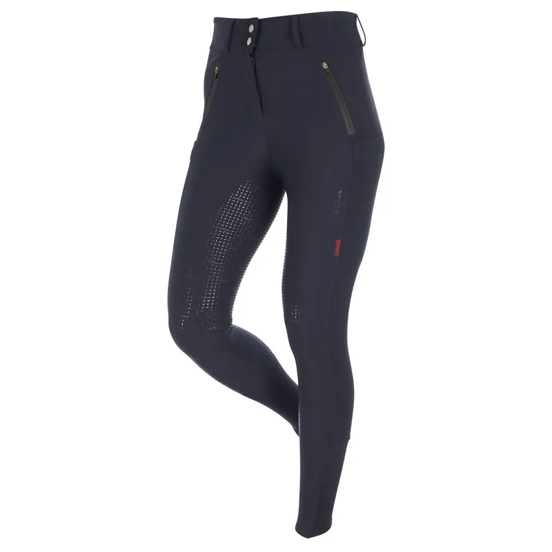 LeMieux DryTex Waterproof Full Grip Womens Winter Breeches - Navy