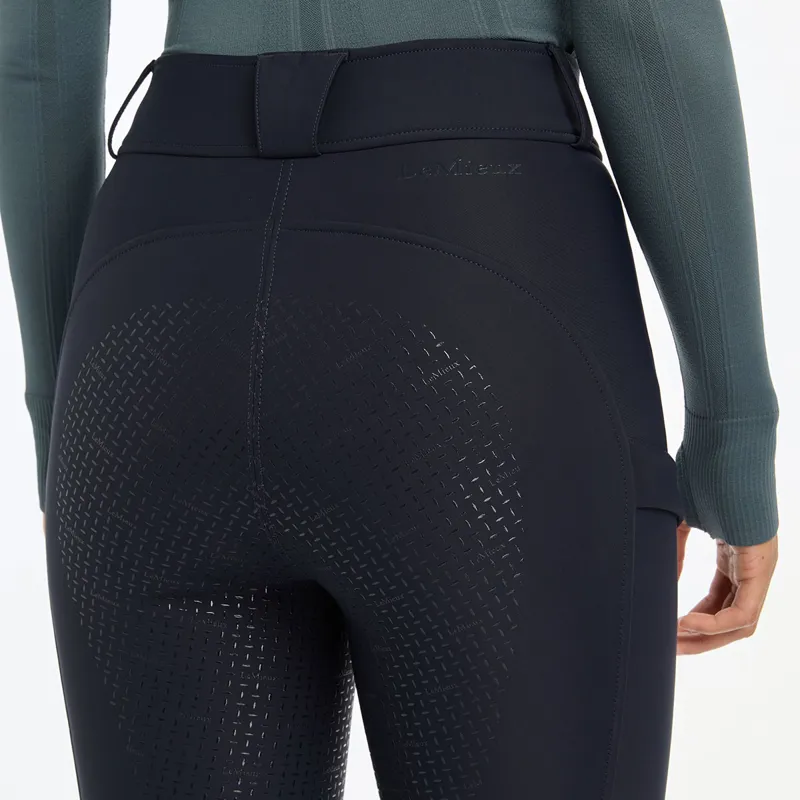LeMieux DryTex Waterproof Full Grip Womens Winter Breeches - Navy-5