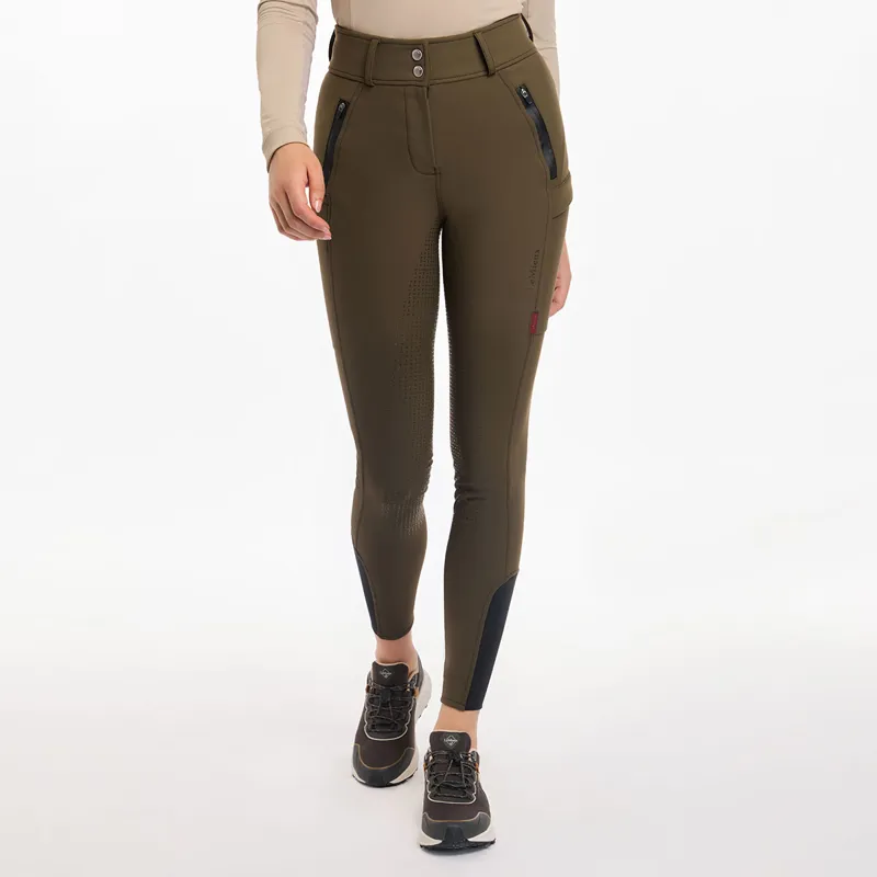 LeMieux DryTex Waterproof Full Grip Womens Winter Breeches - Alpine-2