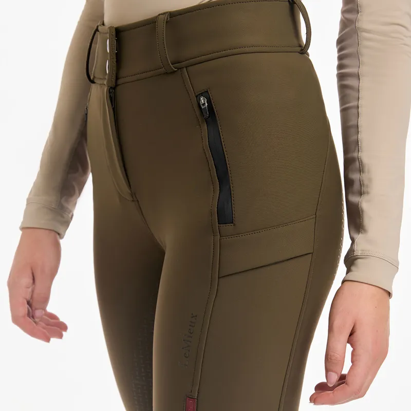 LeMieux DryTex Waterproof Full Grip Womens Winter Breeches - Alpine-4