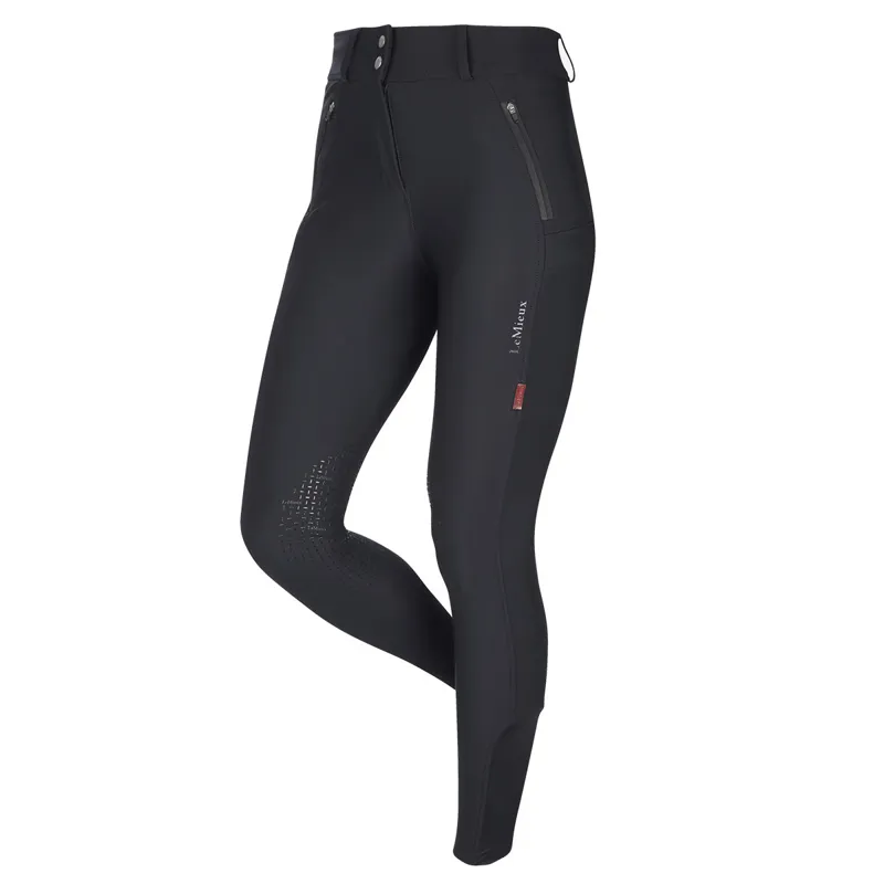 LeMieux DryTex Waterproof Knee Grip Ladies Breeches - Black