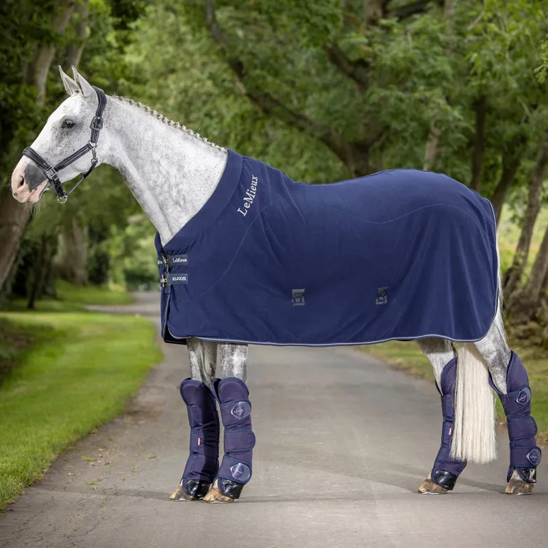 LeMieux Kudos Fleece Cooler Standard Neck Rug - Navy