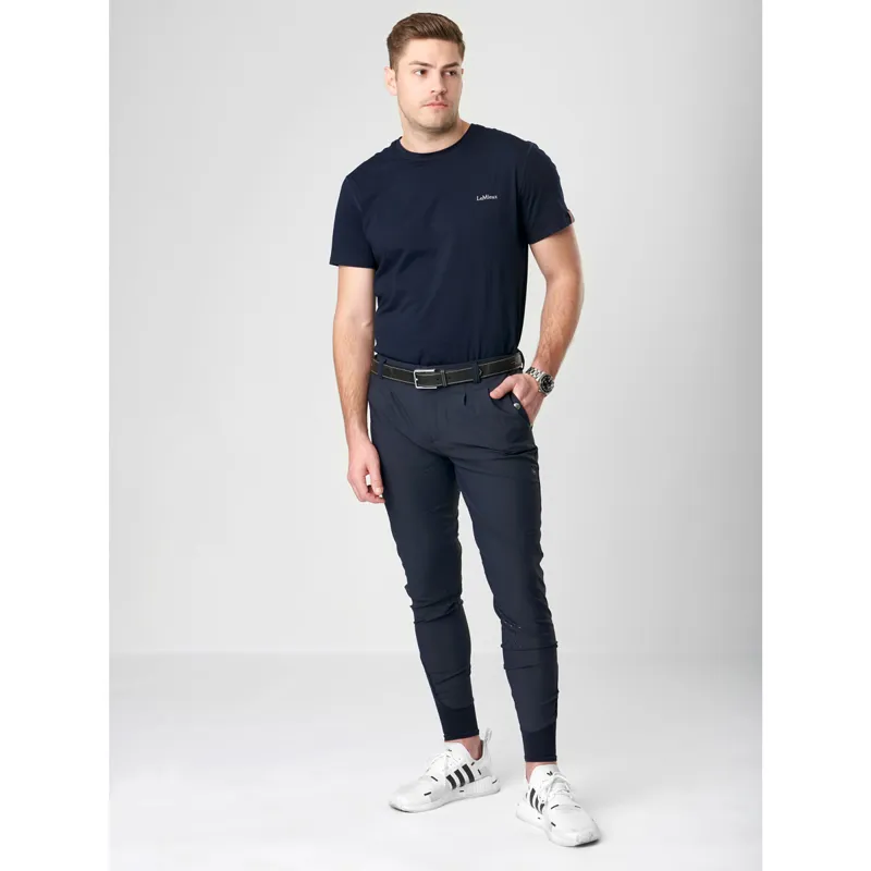 LeMieux Elite Classic Pleated Knee Grip Mens Breeches - Navy-4