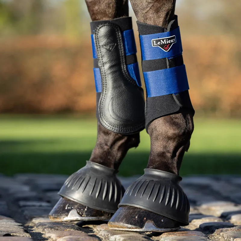 LeMieux Rubber Pull On Overreach Boots - Black-1