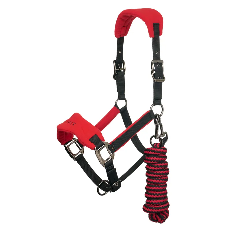 LeMieux Vogue Headcollar and Lead Rope Set - Chilli/Black