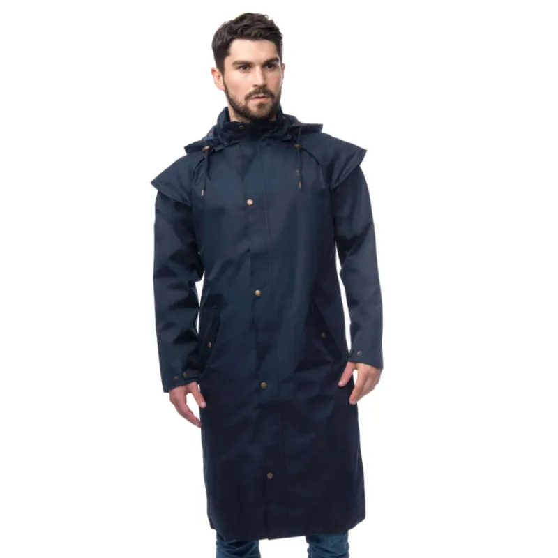 Lighthouse Stockman Mens Full Length Waterproof Jacket - Navy-3