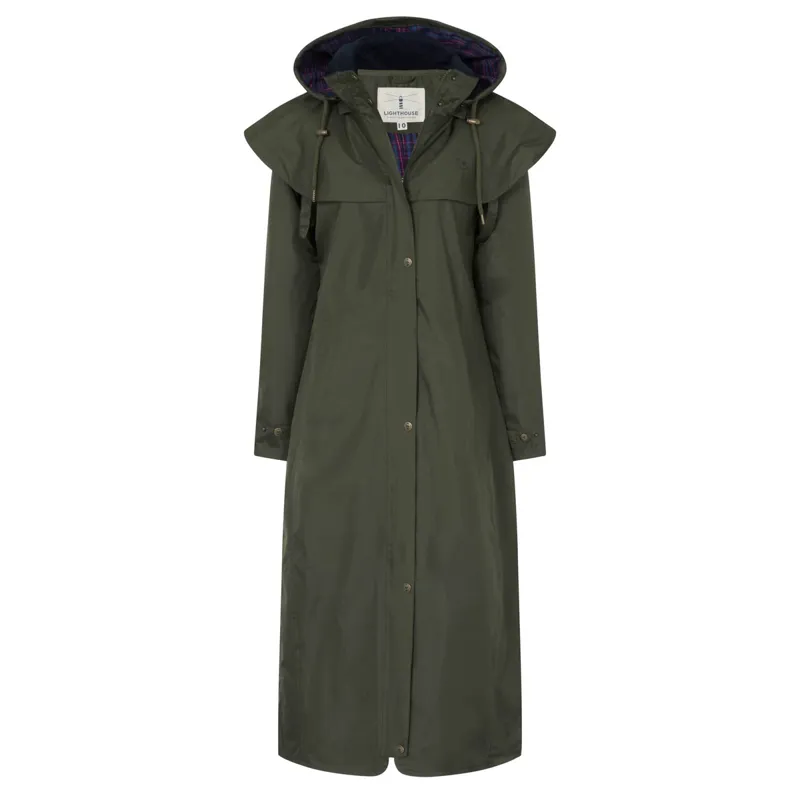 Lighthouse Outback Ladies Full Length Waterproof Jacket - Fern-3