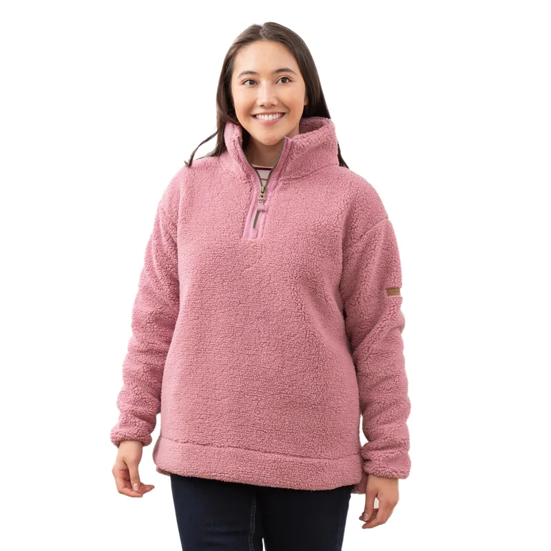 Lighthouse Coast Womens 1/2 Zip Fleece - Wild Rose