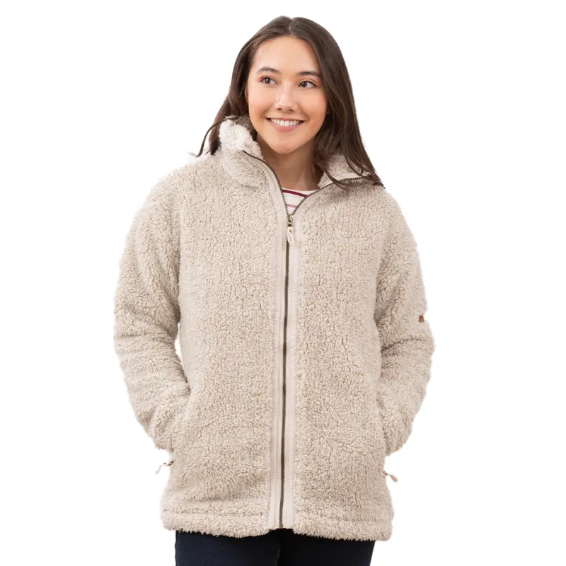 Lighthouse Cobh Womens Full Zip Bonded Fleece - Irish Cream-1