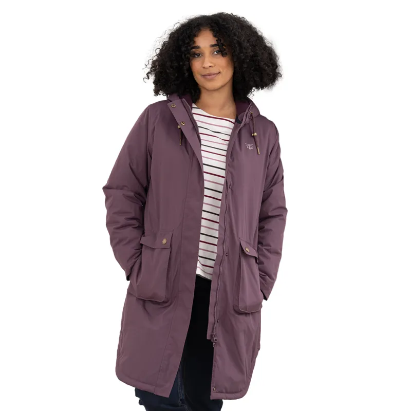 Lighthouse Imogen Womens Waterproof Long Jacket - Cranberry