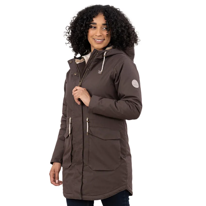 Lighthouse Isobel Womens Waterproof Long Coat - Cocoa